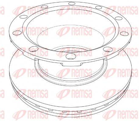 REMSA 1217.20 гальмівний диск
