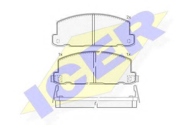 LUCAS DIESEL GDB749 Комплект гальмівних колодок, дискове гальмо