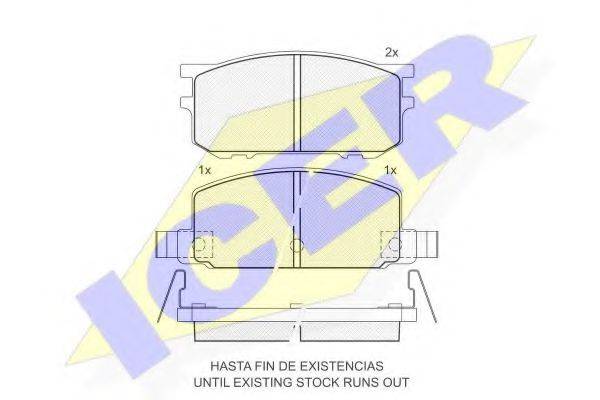 LUCAS ENGINE DRIVE GDB210 Комплект гальмівних колодок, дискове гальмо
