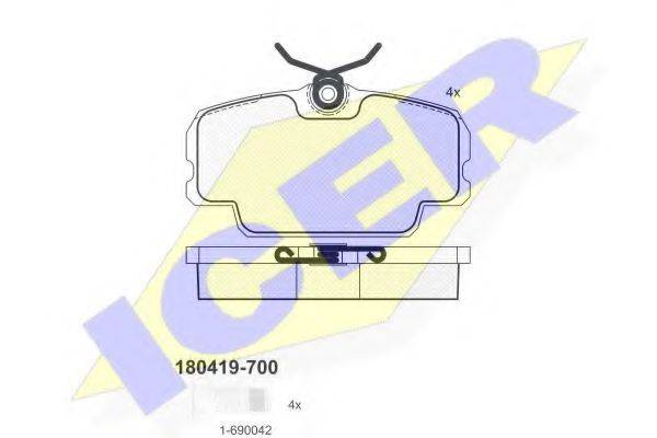 LUCAS GDB434 Комплект гальмівних колодок, дискове гальмо