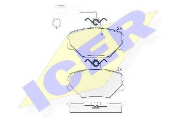 LOBRO 31444 Комплект гальмівних колодок, дискове гальмо