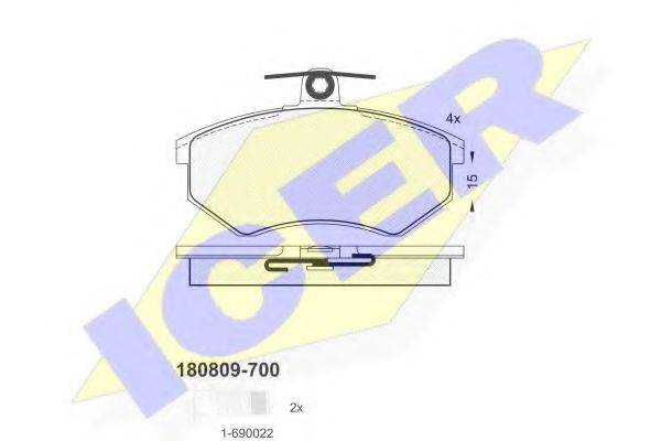LUCAS GDB430 Комплект гальмівних колодок, дискове гальмо
