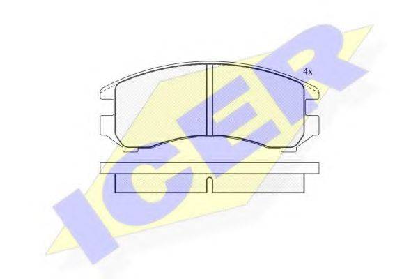 LUCAS TVS GDB731 Комплект гальмівних колодок, дискове гальмо