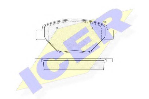 LOBRO 32854 Комплект гальмівних колодок, дискове гальмо