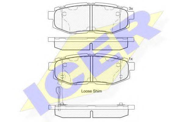 LUCAS GDB3442 Комплект гальмівних колодок, дискове гальмо