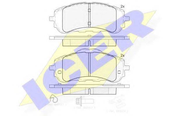 LUCAS ELECTRICAL GDB2044 Комплект гальмівних колодок, дискове гальмо