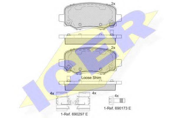 VALEO 601417 Комплект гальмівних колодок, дискове гальмо