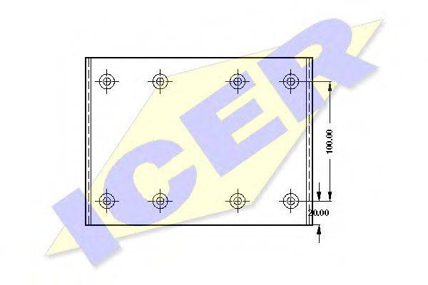 ICER 17285 Комплект гальмівних черевиків, барабанні гальма