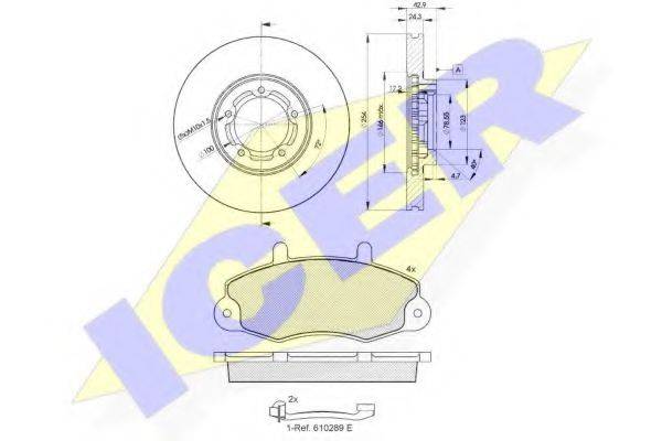 REMSA 391.01 Комплект гальм, дисковий гальмівний механізм