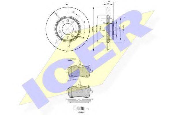 REMSA 1102.00 Комплект гальм, дисковий гальмівний механізм