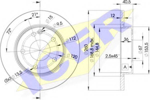 REMSA 526.00 гальмівний диск