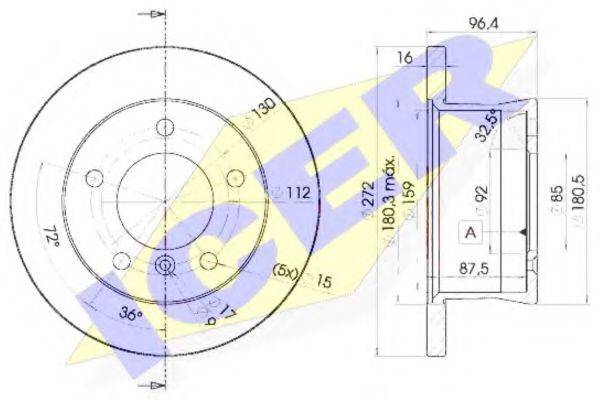 LUCAS DIESEL DF4088S гальмівний диск