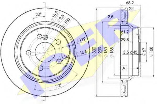 REMSA 760.10 гальмівний диск