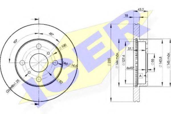 LUCAS ENGINE DRIVE DF4112 гальмівний диск