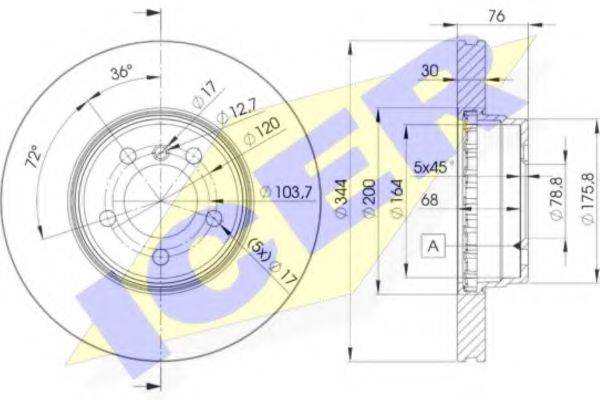 LUCAS ENGINE DRIVE DF4867S гальмівний диск