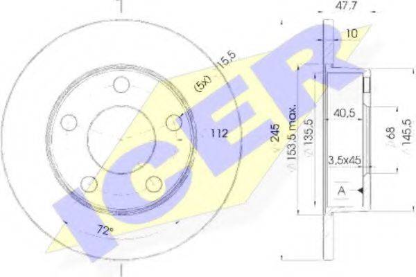 LUCAS ENGINE DRIVE DF4026 гальмівний диск