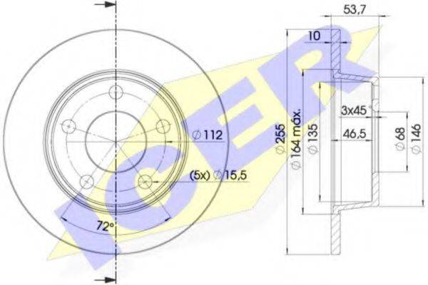 REMSA 724.00 гальмівний диск
