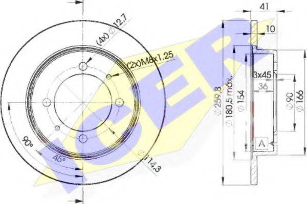 LUCAS ENGINE DRIVE DF2784 гальмівний диск