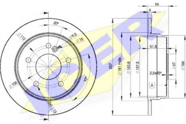 LUCAS ENGINE DRIVE DF2653 гальмівний диск