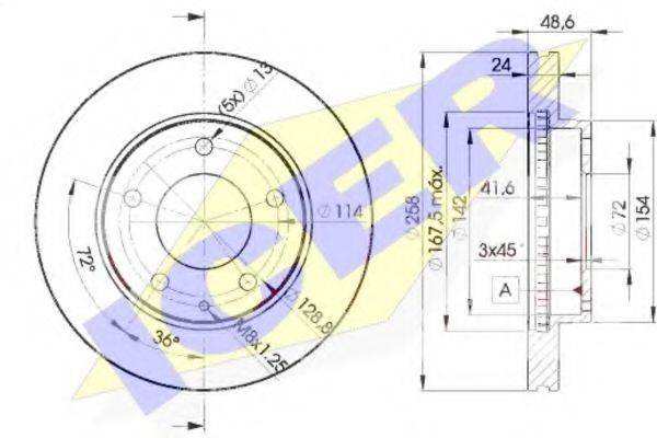 MAZDA GA4Y-33-251XAMF гальмівний диск