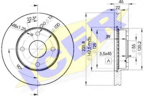 LUCAS ENGINE DRIVE DF4120 гальмівний диск