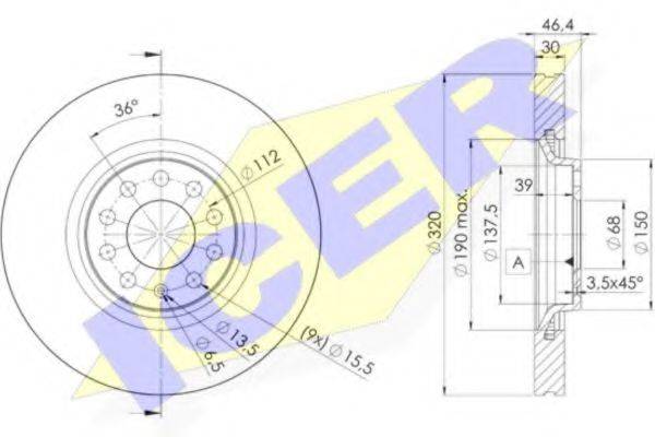LUCAS DIESEL DF4258S гальмівний диск