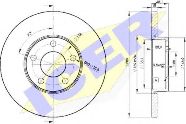 LUCAS ENGINE DRIVE DF2650 гальмівний диск