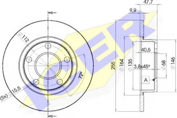 LUCAS ENGINE DRIVE DF4039 гальмівний диск