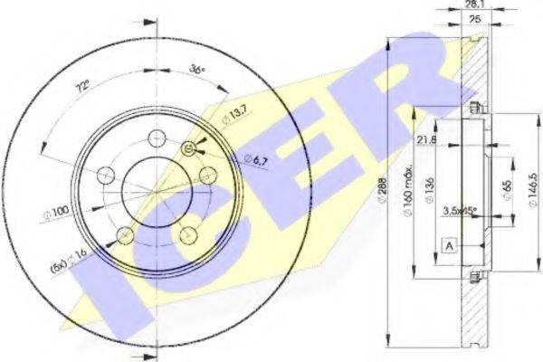 REMSA 493.10 гальмівний диск
