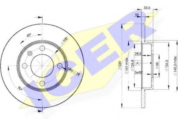 LUCAS ENGINE DRIVE DF2755 гальмівний диск
