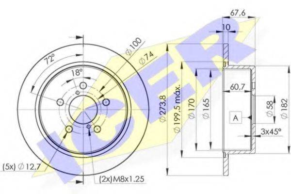 LUCAS ENGINE DRIVE DF6290 гальмівний диск