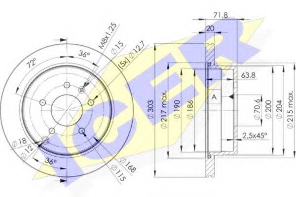 LUCAS ELECTRICAL DF6024 гальмівний диск