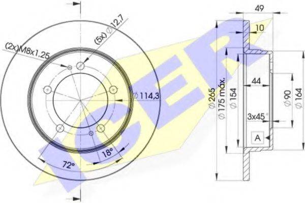 REMSA 918.00 гальмівний диск