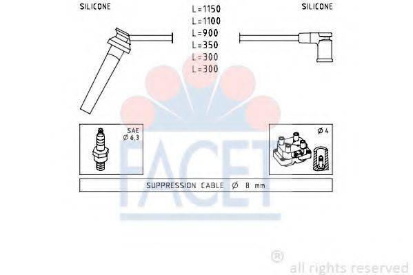 FORD 4367128 Комплект дротів запалювання