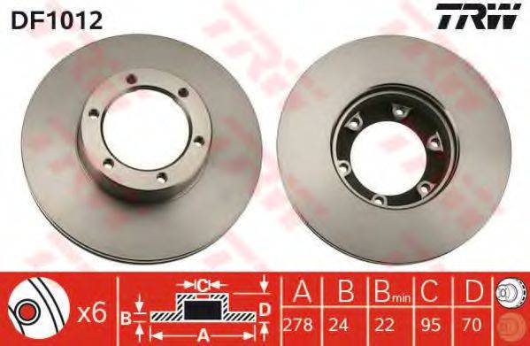 DELPHI BS3450 гальмівний диск