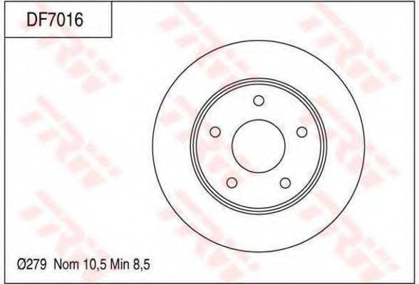 HOLDEN 92056382 гальмівний диск