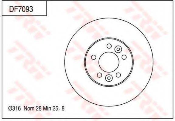 FORD F8VZ 1125 AA гальмівний диск