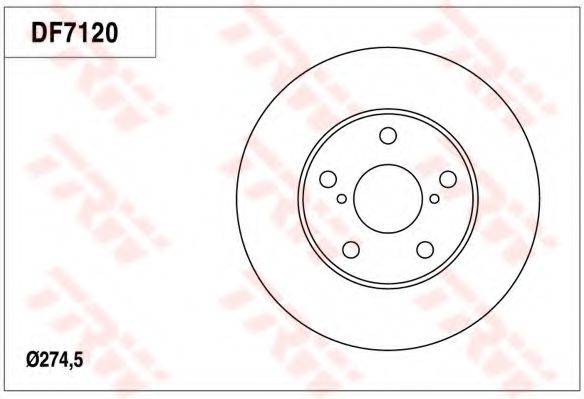 TOYOTA 4351224041 гальмівний диск