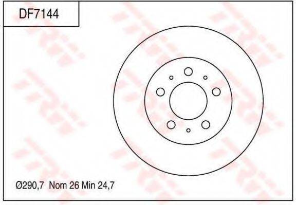 FORD F5AZ 1125 A гальмівний диск