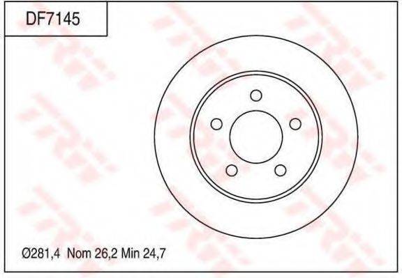 FORD F2VY1125A гальмівний диск