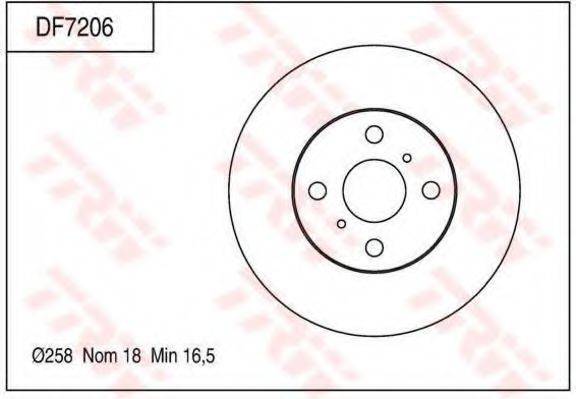 TOYOTA 43512 12370 гальмівний диск