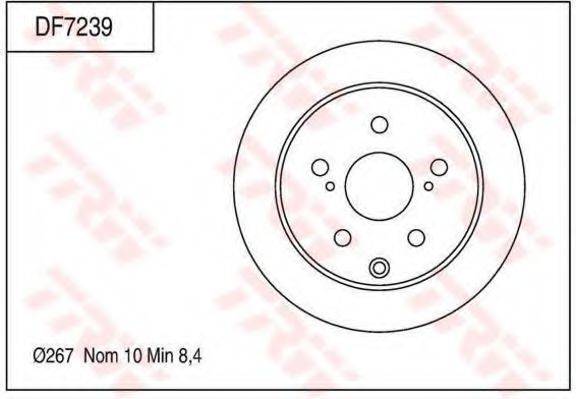 TOYOTA 42431 22200 гальмівний диск