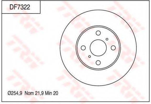 TOYOTA 4351252080 гальмівний диск