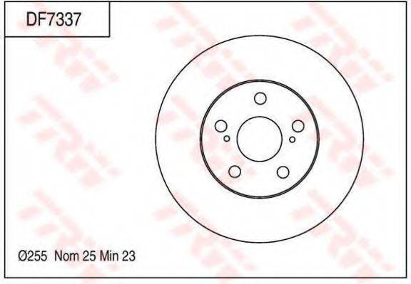 TOYOTA 43512-32301 гальмівний диск