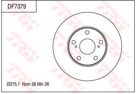 TOYOTA 4351206060 гальмівний диск