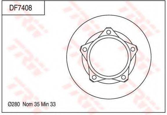 TOYOTA 43512 37080 гальмівний диск