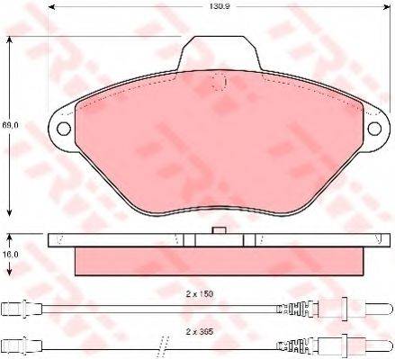 KAWE 81059 Комплект гальмівних колодок, дискове гальмо