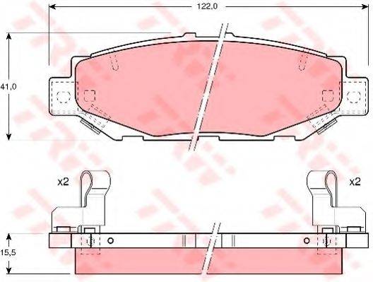 KAWE 81134 Комплект гальмівних колодок, дискове гальмо