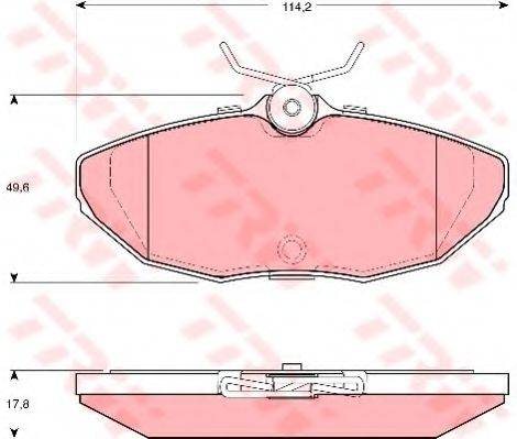 KAWE 81368 Комплект гальмівних колодок, дискове гальмо