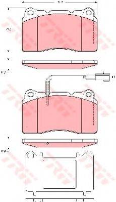 KAWE 81774 Комплект гальмівних колодок, дискове гальмо